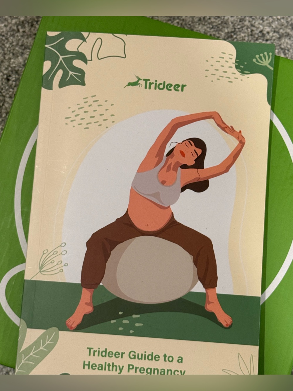 Trideer Exercise Yoga Ball w Guide